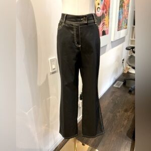 Steilmann women’s faux leather pants flare bottom, amazing quality size 12